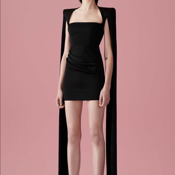 ALEX RUCHED FRINGE OVERLAY MINI DRESS Size Medium - Picture 2 of 12